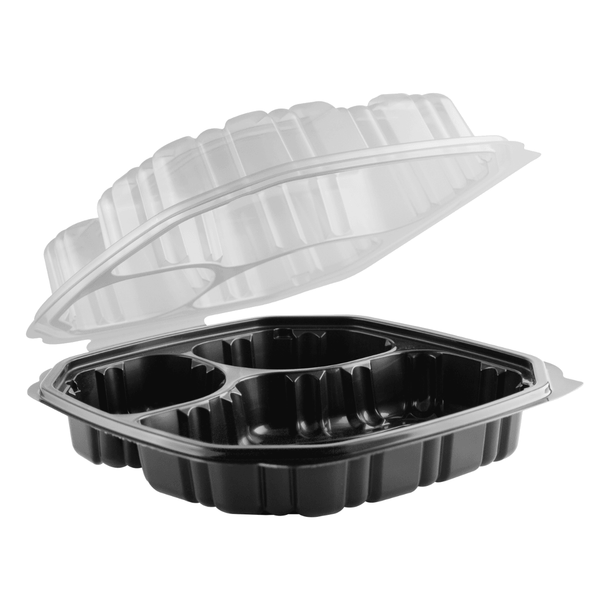 Anchor Packaging 4651033 3-Compartment Plastic Container w/ Tear Lid (Case of 120)
