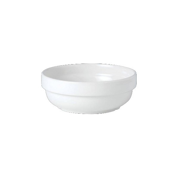 Steelite 11010310 Simplicity Round Stackable Bowl, 13oz, White