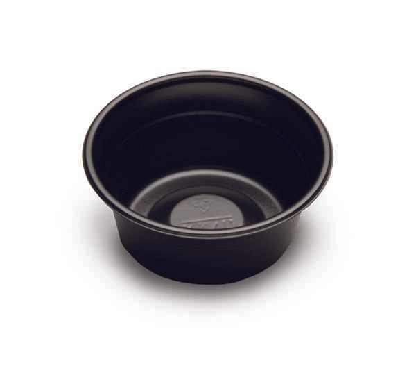 D&W Fine Pack CF755-050 Plastic Souffle Cup, 5oz, Black (Case of 1000)