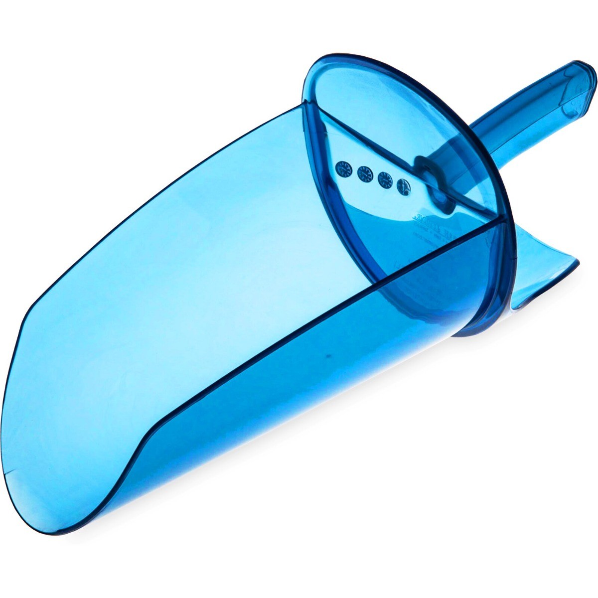 San Jamar SI9500 Saf-T-Scoop™® Ice Scoop, 64-86oz, Dual Germ-Guards, Blue