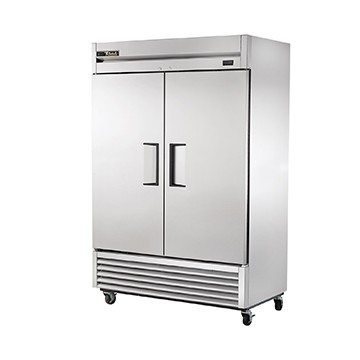 True T-49F-HC Reach-In Freezer, 2-Section, 6 Shelf, Aluminum/Stainless Steel