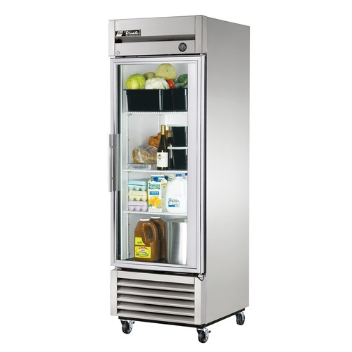 True T-23G-HC~FGD01 Reach-In Refrigerator, One-Section, Glass Door, 115V