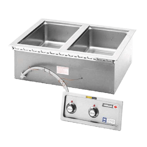 Wells MOD-200TDM Drop-in Hot Food Well, 2 Compartment