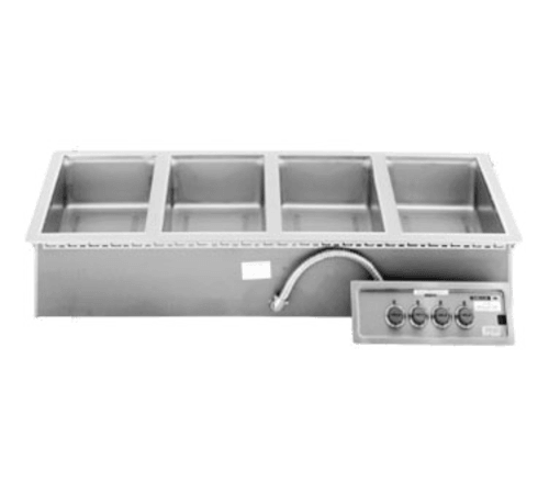 Wells MOD-400TDM Drop-in Hot Food Well, Four Compartment