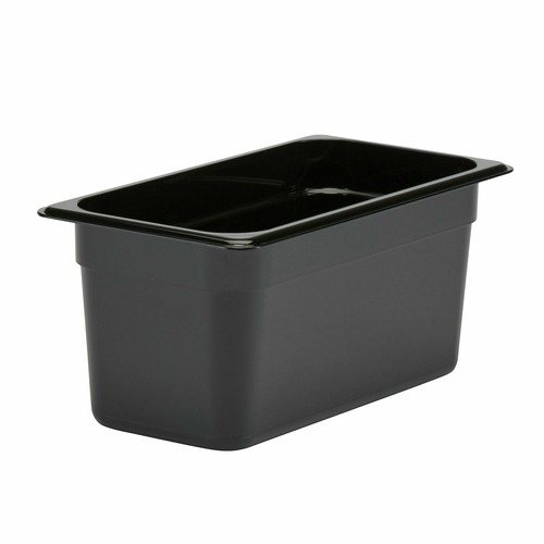 Cambro 36CW110 Camwear Food Pan, 1/3 Size, 6" Deep, Black