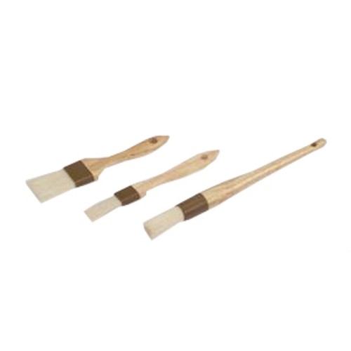 Boelter PBW-04 9'' Boar Bristle Pastry Brush, 3'', Wood Handle