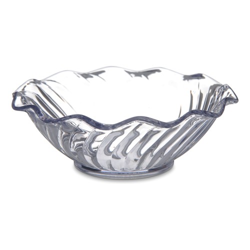 Carlisle 453107 Tulip Berry Dish, 5oz, 4-5/8", SAN, Clear
