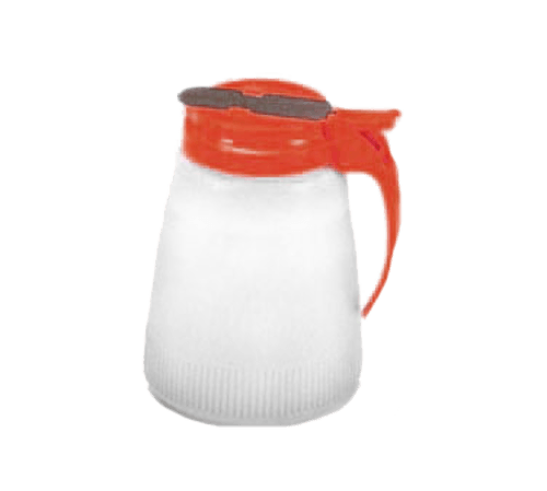 Vollrath 4748-02 Dripcut Server With Plastic Jar And Red Plastic Top, 48oz (Case of 6)