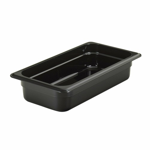 Cambro 32CW110 Camwear Food Pan, 1/3 Size, 2-1/2" Deep, Black