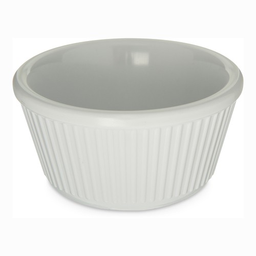 Carlisle S28702 Fluted Melamine Ramekin, 4oz, White