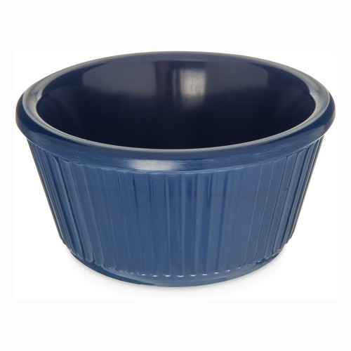 Carlisle S28760 Fluted Melamine Ramekin, 4oz, Cobalt Blue