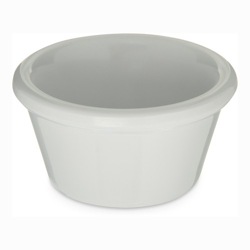 Carlisle 085202 2oz White Smooth Melamine Ramekin