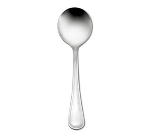 Oneida B595SBLF Delco Prima Bouillon Spoon - 18/0 Stainless (Case of 36)