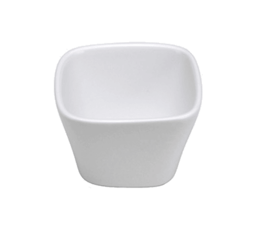 Oneida F8010000704S Buffalo Bright White 3-1/2" Square Bowl (Case of 36)