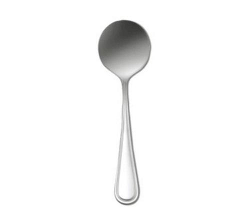 Oneida T015SBLF New Rim Bouillon Spoon - 18/10 Stainless