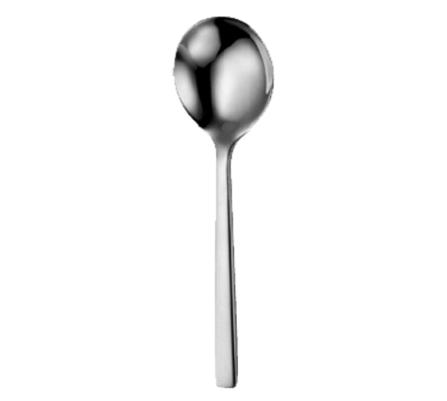 Oneida B449SBLF Chef's Table Satin 6-1/4" Bouillon Spoon - 18/0 Stainless