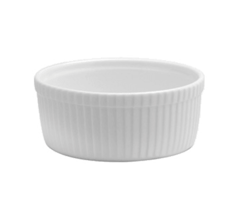Oneida F8010000600 Buffalo Bright White 5oz Fluted Souffe (Case of 24)