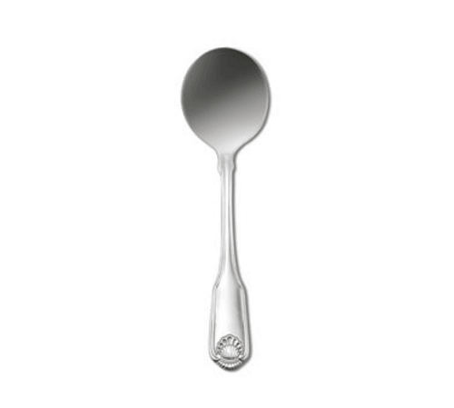 Oneida 1046SBLF Silver Shell Bouillon Spoon - Silverplate (Case of 36)