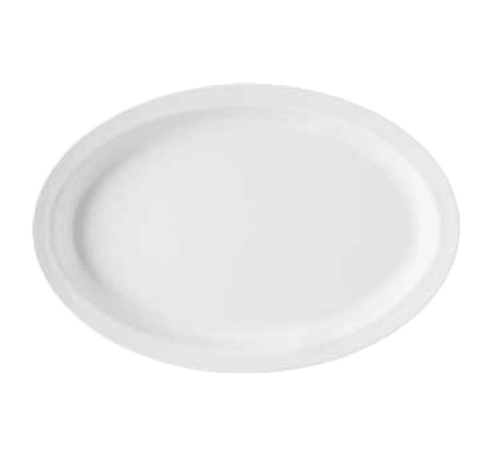 G.E.T. OP-612-W Supermel Melamine Platter, 11-3/4 X 8-1/4", White