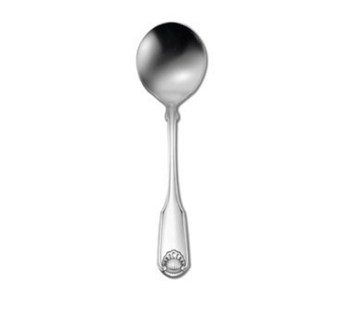 Oneida 2496SBLF Classic Shell Bouillon Spoon - 18/10 Stainless (Case of 36)