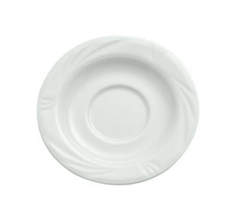Oneida R4510000501 Arcadia Medium Rim Embossed 5-5/8" Saucer (Case of 36)