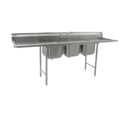 Eagle 414-16-3-18 414 Series 90" Three Compartment Sink