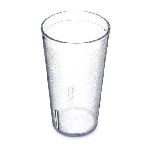 Carlisle 521607 Stackable Pebbled Tumbler, 16oz, Clear