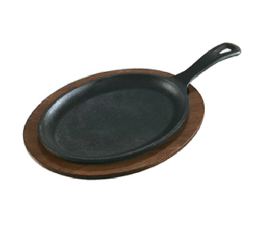 Lodge Manufacturing LOS3 Oval Cast Iron Serving Griddle, 15-1/4"x7-1/2"