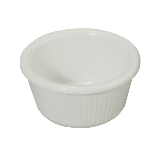 Winco RFM-3W Fluted Ramekin, 3oz, White