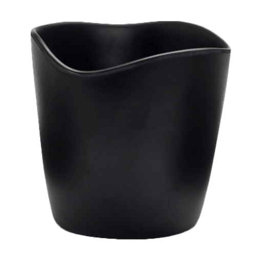 Steelite 7000DD029 Marisol Melamine Mini Dressing Crock, 21oz, Black