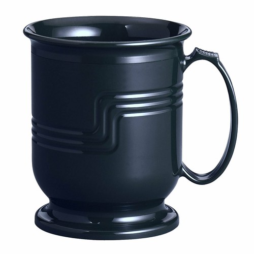 Cambro MDSM8110 8 oz Shoreline Mug, Polypropylene, Black (Case of 48)