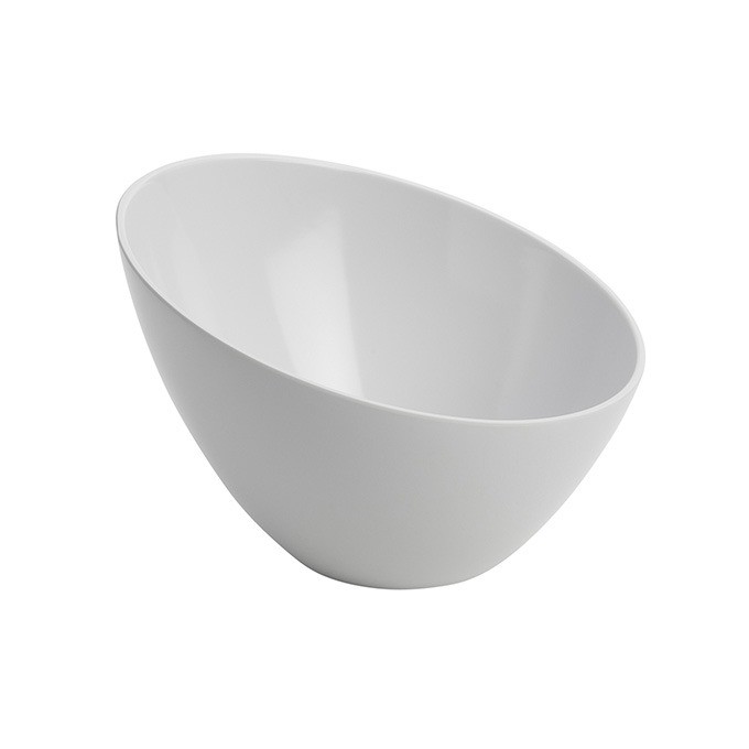 American Metalcraft MELSL92 Endurance™ Melamine Slanted Round Bowl 64oz, 9", White
