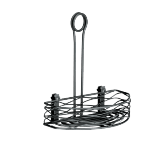 Tablecraft BK159512 Artisan Black Half Versa Rack, 4" Front to Back