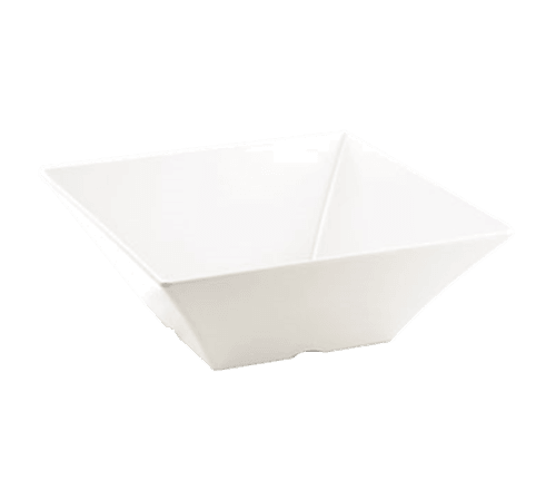 Tablecraft MB166 Frostone™ Melamine Square Bowl 13.25qt, 15-3/4", White