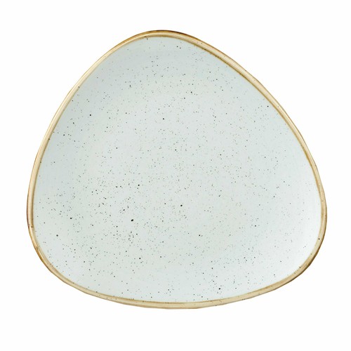 Churchill SDESTR121, Stonecast Triangular Plate, 12-1/4", Duck Egg Blue (Case of 6)