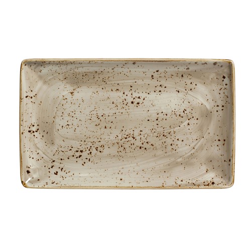 Steelite 11290550 Craft Rectangular Platter, 10-5/8"X6-1/2", Porcini (Case of 6)