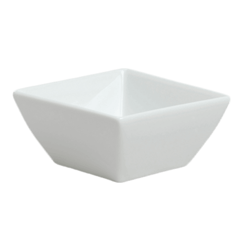Steelite 6301P333 Rene Ozorio Duo Square Soup Bowl, 3-3/4oz, White (Case of 24)