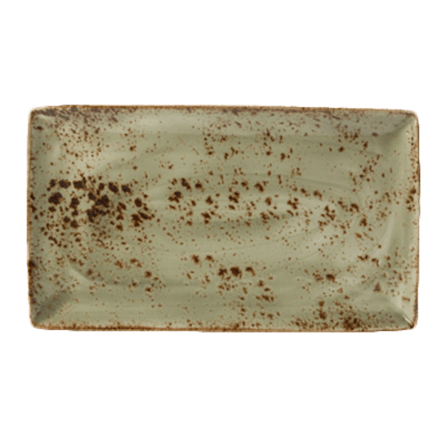 Steelite 11310556 Craft Rectangular Platter, 12-1/2"X7-1/2", Green (Case of 6)