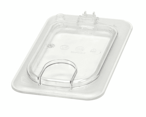 Cambro 90CWL135 Camwear Food Pan Flip Lid, 1/9 Size, Clear