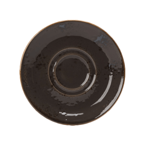 Steelite 11540165 Craft Double Well Saucer, 4-5/8", Grey (Case of 36)