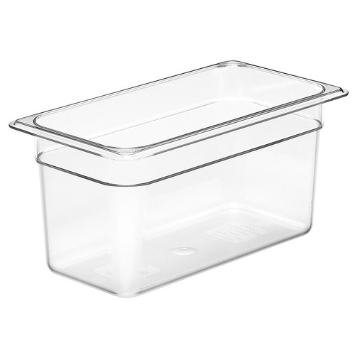Cambro 36CW135 Camwear Food Pan, 1/3 Size, 6" Deep, Clear