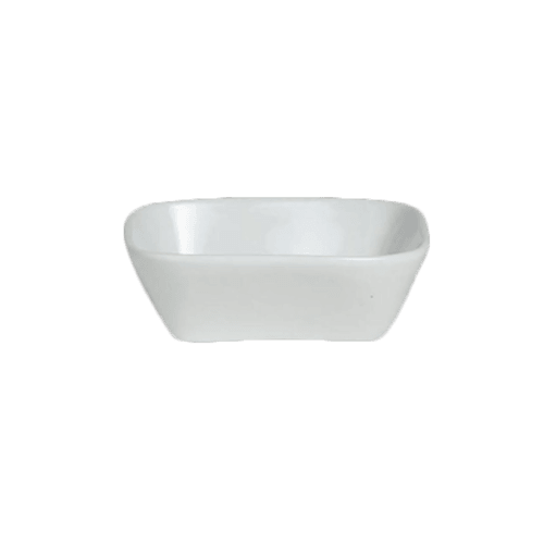 Steelite 6900E566 Varick A La Carte Porcelain Square Ramekin, 3/4oz, White (Case of 36)