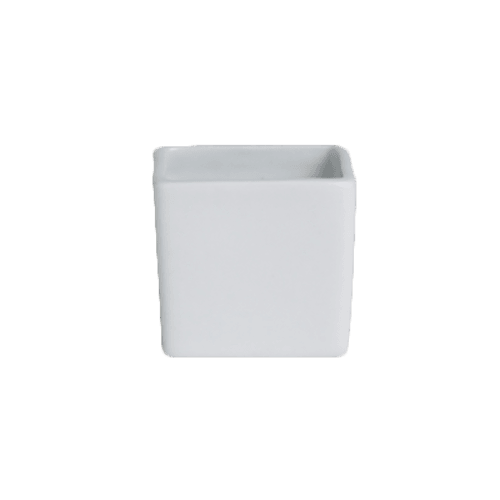 Steelite 6900E593 Varick A La Carte Porcelain Square Ramekin, 3oz, White (Case of 36)