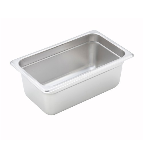 Winco SPJH-404 Steam Table Pan, 4" Deep, 1/4 Size