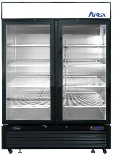 Atosa MCF8721ES Two Glass Door Freezer Merchandiser, Two-Section