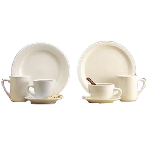 Boelter NAR-12 Narrow Rim 9 1/2" Platter, White (Case of 24)