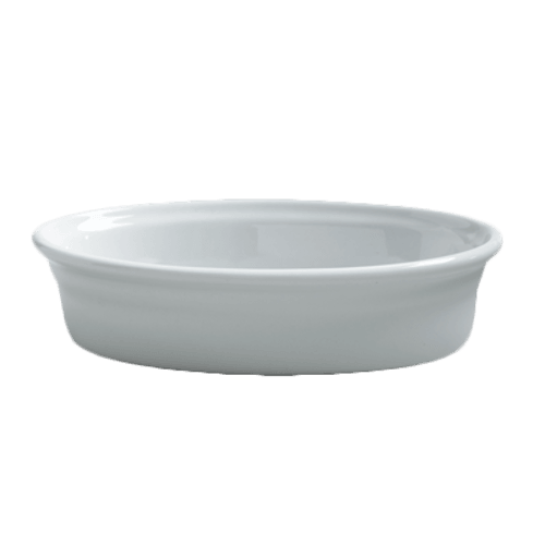 Steelite 6900E528 Varick A La Carte Porcelain Oval Baker, 8oz, White