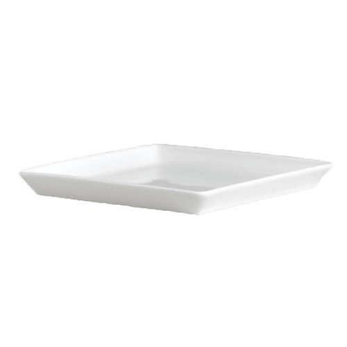 Steelite 6300P110 Aura Square Tray, 5-1/2", White (Case of 24)