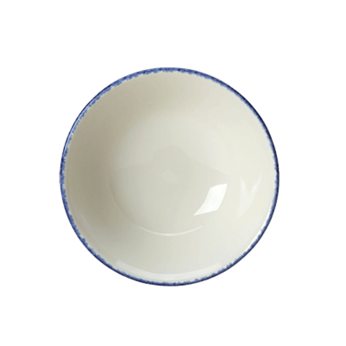 Steelite 17100126 Dapple Oatmeal Bowl, 16oz, Blue (Case of 36)