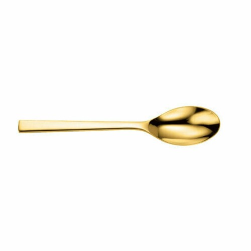 Oneida B408SDEF Chef's Table Gold™ 18/0 Stainless Steel Dessert Spoon, 7", Gold Finish (Case of 12)